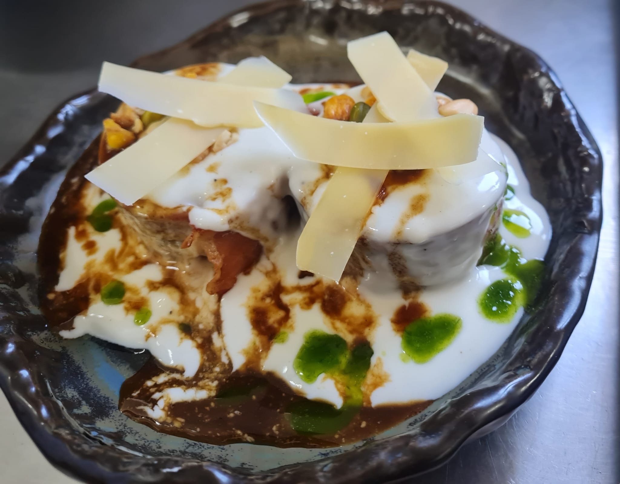 Terrina de porro, garro i pernil