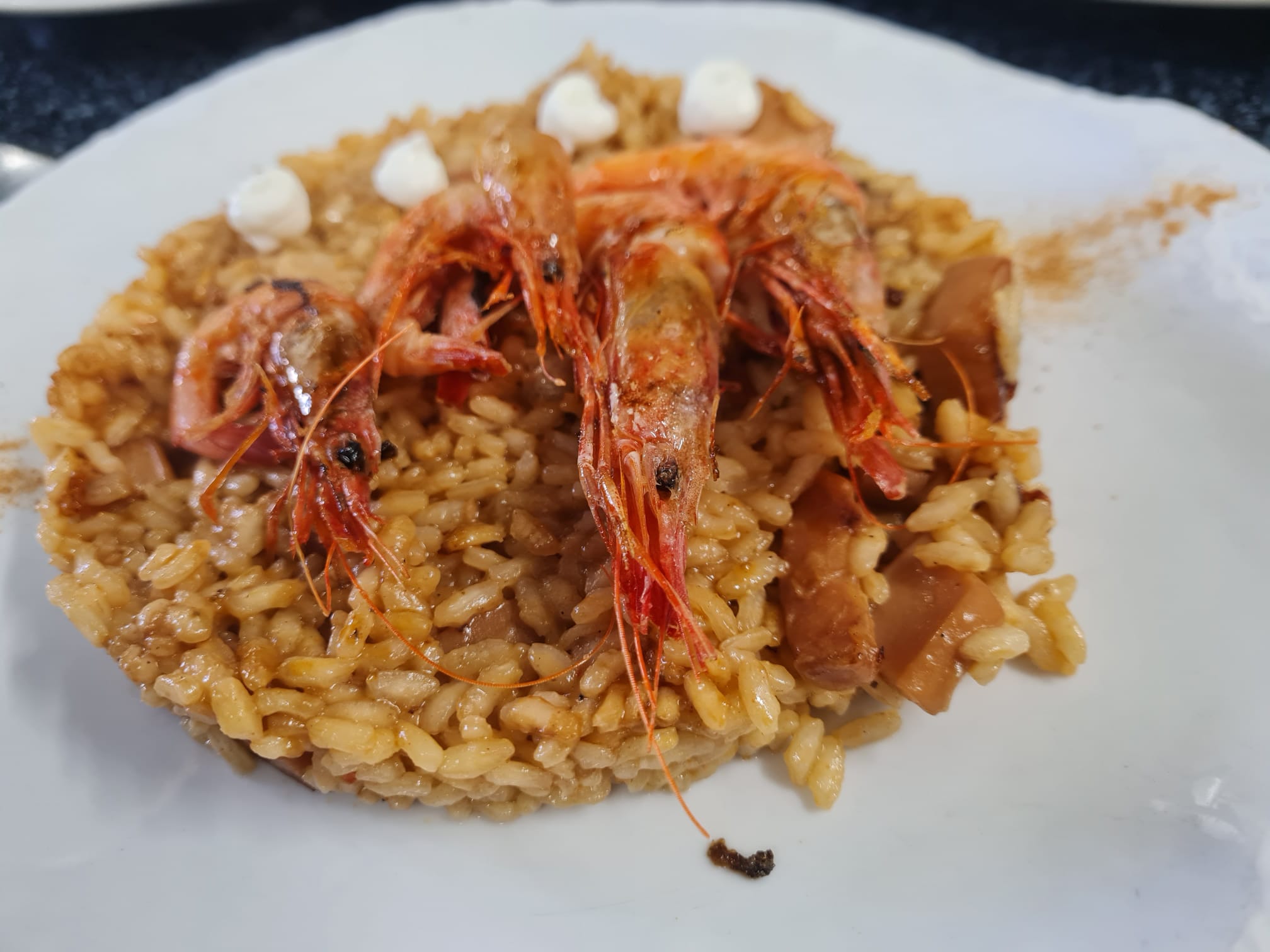 Arròs de calamar i gamba